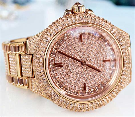 michael kors rose diamond watch|Michael Kors diamond watch men's.